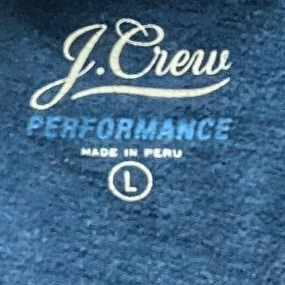 J.CREW PERFORMANCE TOP COZO ISLAND BLUE WITH SHELL PINK INTER TRIM  LIGHTWEIGHT - Picture 6 of 7